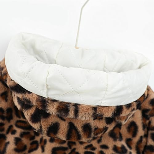 Leopard Hoodie Fleece Jacket for Toddler Boys Girls with Hood, Fuzzy Warm Winter Coats Kids Cute Outwear 1-8 Years4