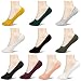 10 Pair Socks Boat Low Cut Thin Bamboo Fiber No Show Deodorant Sock Non Slip For Women Size 5-10