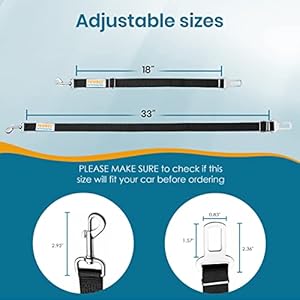   PAWBEE-2-Pack-Dog-Seat-Belts-for-Cars-Adjustable-Nylon-Car-Harness-with-Stainless-Hooks-Safety-Seatbelt-Harnesses-for-Dogs-Durable-Dog-Car-Seat-Belt-Clip-Essential-Travel-Accessories-for-Pets