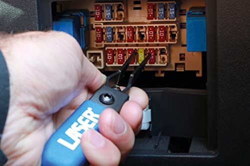 Juego de pinzas LASER TOOLS 8268 con mangos bicolores ergonomicos 7