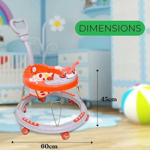 Image of AVANI METROBUZZ Baby Walker with Musical Lights, Push Handle, Interactive Tray for 6 to 18 Months Baby