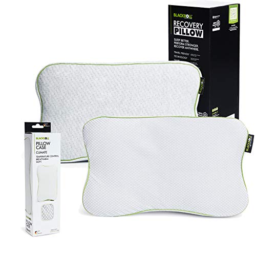 BLACKROLL Recovery Pillow in set met extra Climate-overtrek, orthopedisch HWS-kussen (neksteunkussen) van traagschuim - Made in Germany