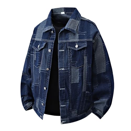 Veste légère pour homme en jean respirant idéale comme manteau décontracté de loisirs