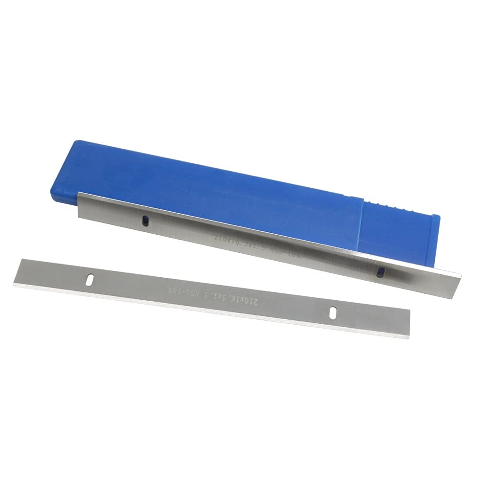 Cuchillas cepilladoras Cuchillas cepilladoras, 2 Cuchillas de Madera HSS 8 ", 210x16,5x1,5 mm Espesor, Cuchillo for Einhell TH-SP 204 TC-SP ERBAUER 052 BTE