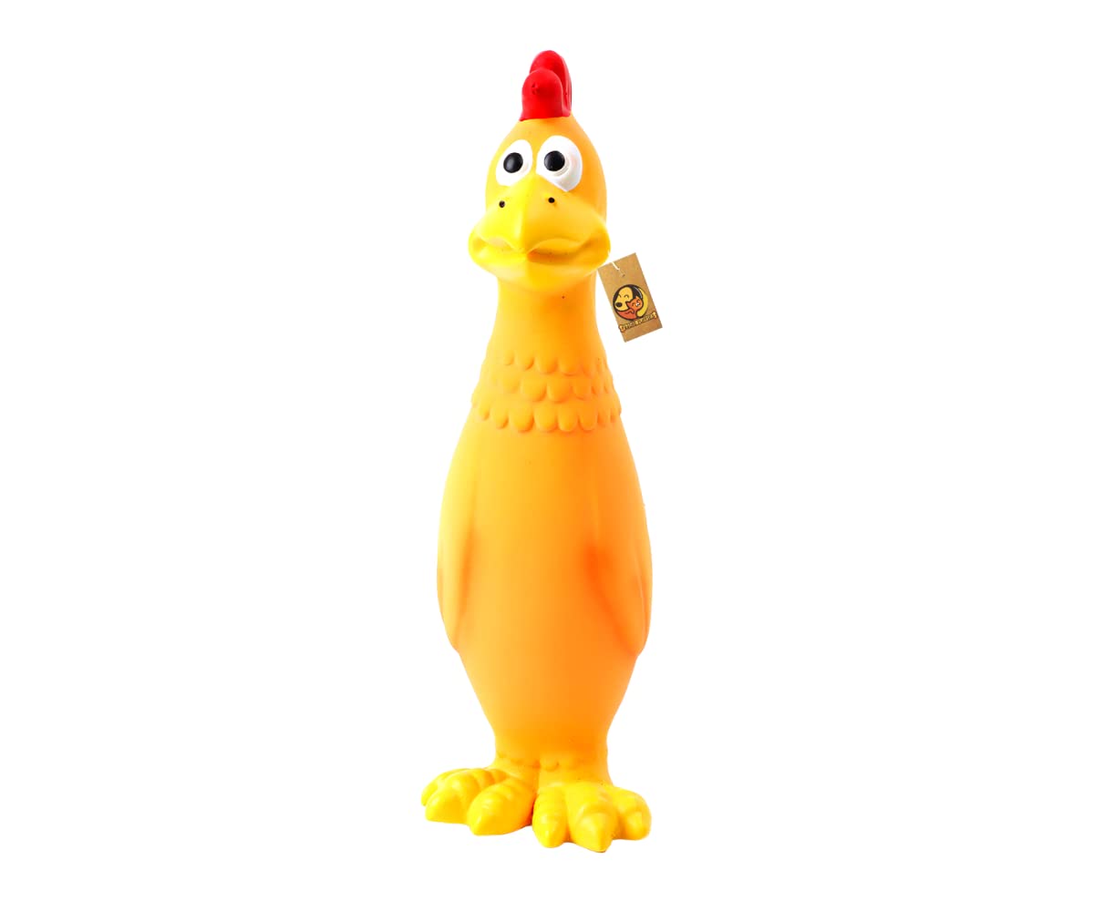 Foodie Puppies Latex Squeaky Dogs Toy | Non-Toxic, Soft Rubber, Interactive, Chewing, Teething, Fetch Play Toy for Small to Medium Dogs (Orange & Yellow Hen) (B0B6SJYS4D) Amazon Price History, Amazon Price Tracker
