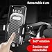 LIGENUS Car Phone Holder for Renault Clio/Clio R.S. V IV III II I B7/BF/BH/KH/BR/CR/SB/SR Adjustable Car Phone Mount 360° Rotation Phone Cradle,Strong Suction Stable Phone Mount,A