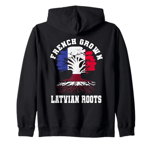 Racines de Lettonie cultivées en France Lettonie Patrimoine Sweat à Capuche