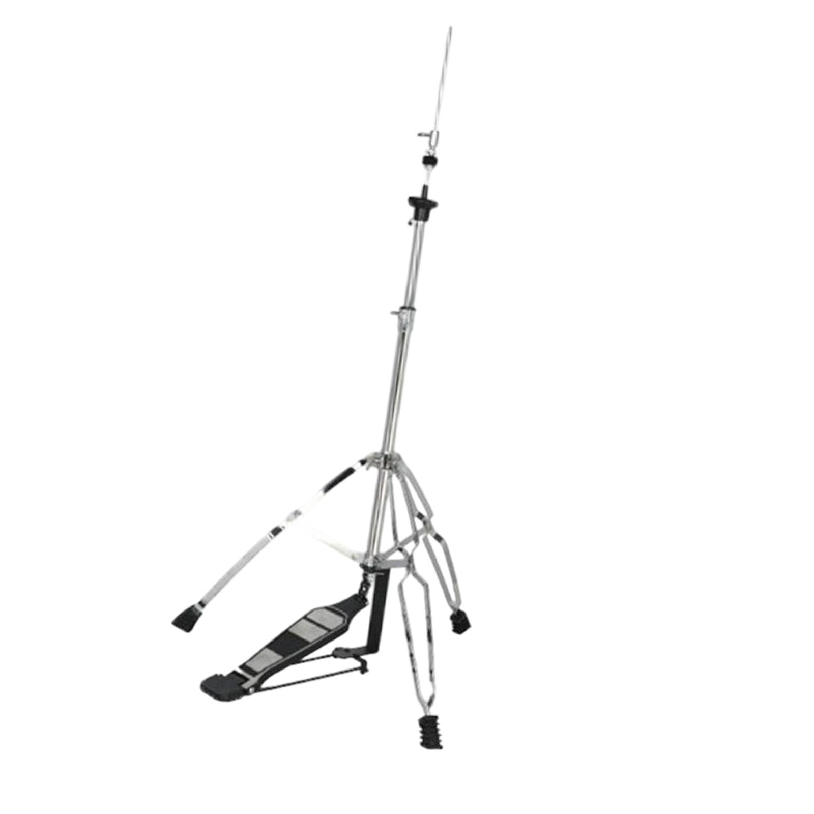 Support de Cymbale Hi Hat, Pieds En Caoutchouc Portables à Double Renfort, Trépied de Charleston, Kits de Batterie, Accessoire pour Exercice, Spectacl