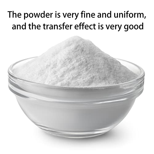 Dtf Transfer Powder Film Kit For Dtf Sublimation Printer Dtf Starter Kit Include 17.6Oz White Digital Transfer Hot Melt Adhesive And 30 Sheets Double-Sided Matte Clear Pretreat Sheets #TOP1