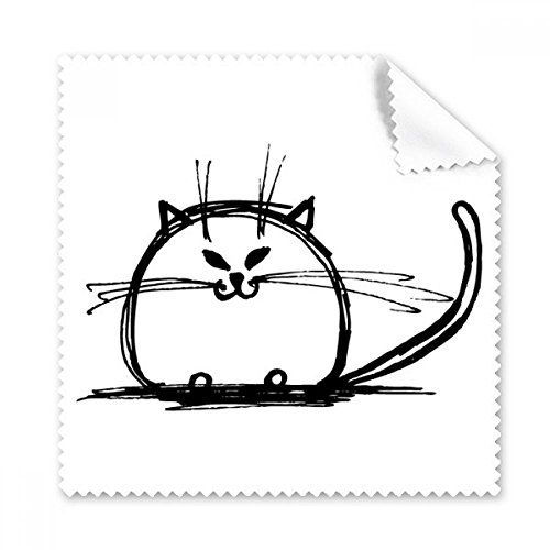 Chiffon de nettoyage lunettes chat et écran de téléphone portable essuie-tout en tissu microfibre