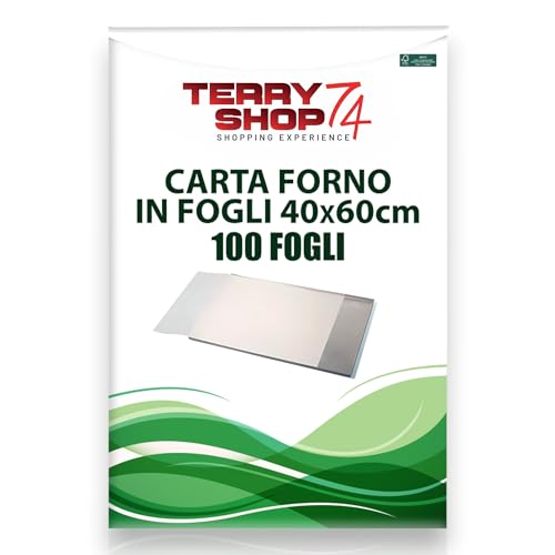 500 Fogli Carta Forno 60x40 cm – Superficie Siliconata Antiaderente, Ideale per Forno Professionale e Domestico – Resistenti ad Alte Temperature, Pronti all’Uso