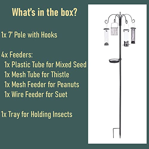 North States Bird 1862 Ultimate Station Birdfeeder, Black - Image 4
