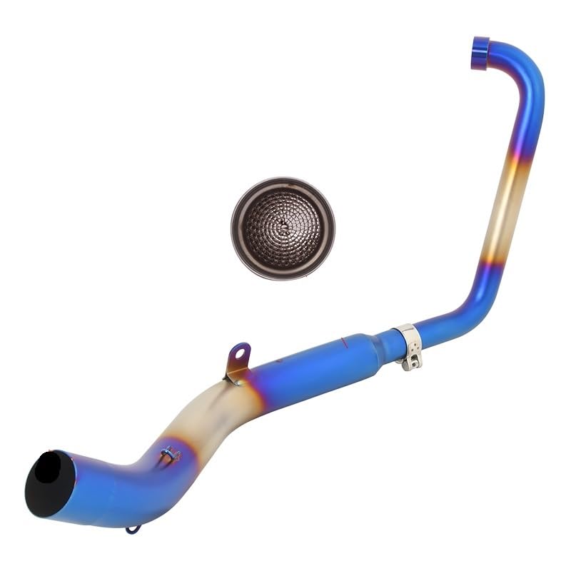Silencieux d'échappement Zontes 125 anti corrosion avec tube avant 51 mm