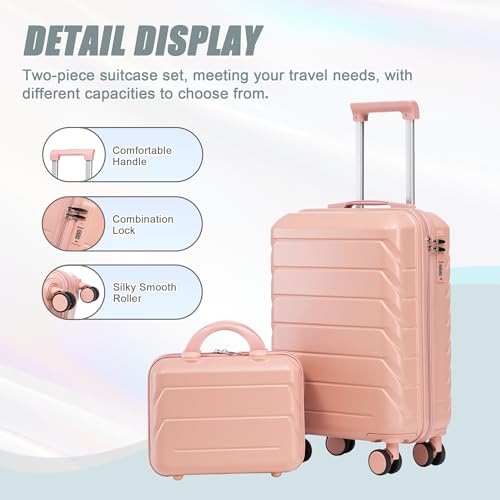 Image of Hardshell Luggage, Lightweight Durable ABS Suitcase, 20 /14 Inch Luggage
