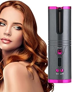 Cordless Automatic Hair Curler Cordless Hair Curlers for Long Hair Short Hair with LCD Display Adjustable Temperature Setting USB Rechargeable Professional Curling Iron Hair Curlers Wireless Curler