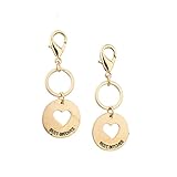 Lux Accessories Best Bitches Cutout Heart BFF Best Friends Matching Keychains