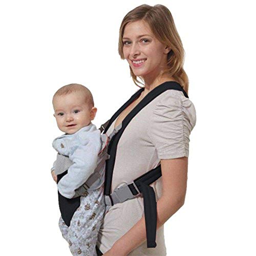 Canguru Carrega Bebê Ergonômico Passeio Importway 3 em 1 Posições Baby Até 15 Kg Preto
