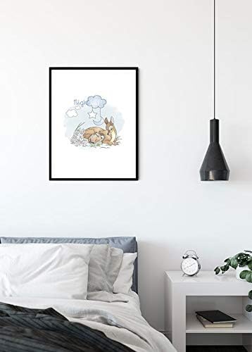 Komar Disney Wall Picture Bambi Good Night WB012 50 x 70 cm (W x H) Without Frame, Colourful - Image 4