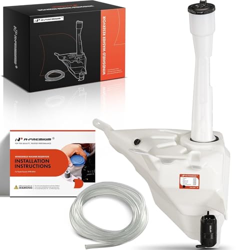 A-Premium Depósito de limpiaparabrisas compatible con Toyota Tacoma 1998-2004, con tapa/bomba de lavadora/manguera/cuello de llenado/agujero de sensor, repuesto # 12498759, 8531504060
