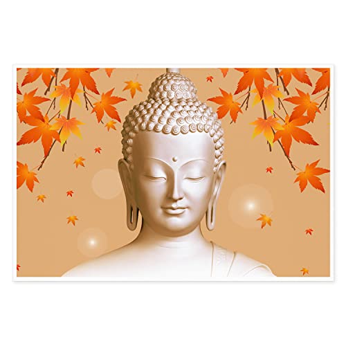 Buddha Statue Prints Wall Art Modern Canvas Wall Art Unframe Painting Pictures With Modern Abstract Wall Decor For Home Kitchen Living Room Bedroom Home Decoration 12X18Inch Artwork Abstract Posters #TOP16