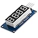 Produktbild AZDelivery 4 Bit Digital Tube LED 7-Segment Display Modul mit Clock Display kompatibel mit TM1637 kompatibel mit Arduino und Raspberry Pi inklusive E-Book!