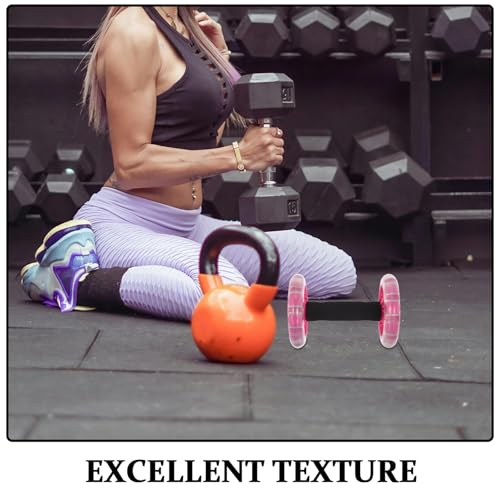 Gogogmee 2pcs Double Wheel Ab Roller Fitness Core Workout Equipment for Home Abdominal Exercise Sculpt Waistline and Back Abdominal Roller for Midsection Training - Image 3