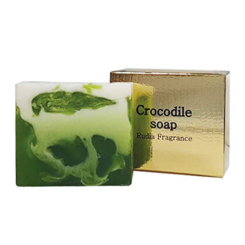 Rudia Fragrance Crocodile Oil Soap with Organic Natural ingredients, Handmade with Crocodile oil Extract