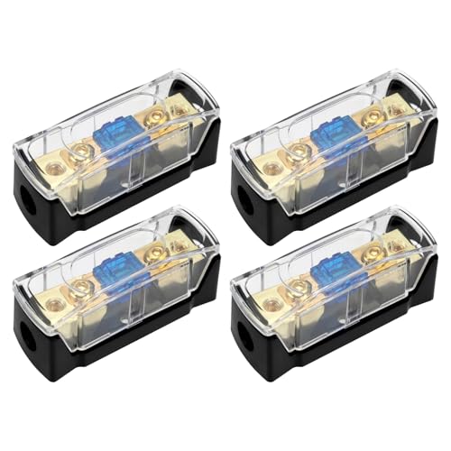 Image of ECSiNG 4Pcs Car Mini fuse Holder Solid Power Plug-in Metal with 60A for Motorhomes, Caravan Systems, Boat and Marine Applications