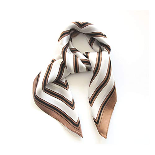 Aufeel 100% Real Mulberry Silk Women Small Square Neck Scarfs 21