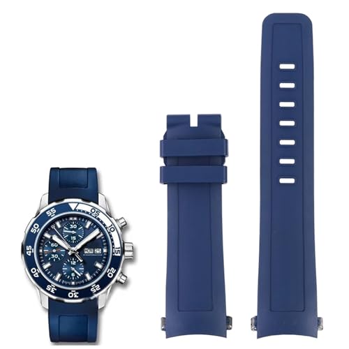 Bracelet de montre en caoutchouc fluoro PURYN IWC Aquatimer 22mm