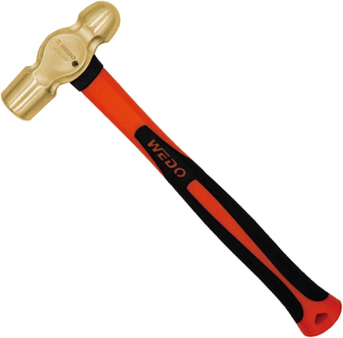 WEDO Aluminum Bronze NonSparking Ball Peen Hammer, Sparkfree Safety