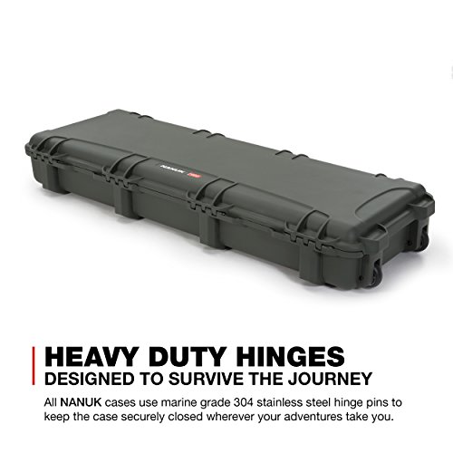 Nanuk 990 Waterproof Professional Gun Hard Case For Rifle W/ Wheels - Olive,Long,990-0006 #TOP7
