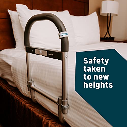 Lunderg Bed Rails For Elderly Adults Safety - With Motion Light & Non-Slip Handle - Bed Railings For Seniors & Surgery Patients - The Bed Cane Fits Any Bed & Makes Getting In & Out Of Bed Much Easier #TOP3