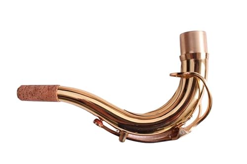 New Tenor Sax neck gold lacquer brass material Saxophone neck Woodwind Parts 28mm (28mm) - Thumbnail 3