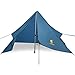 GEERTOP Ultralight 1 Man Tent 3 Season 1 Person Backpacking Tent for Camping Hiking Mountaineering - Easy to Set Up Trekking Pole Tent - Not Include Tent Poles Blue