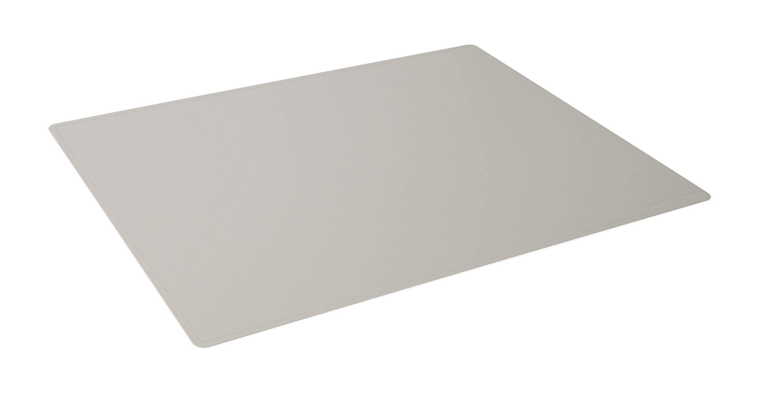 Durable podkładka na biurko z ozdobnym rowkiem, 53 x 40 cm, antypoślizgowa, PP, Made in Germany, szara, 713210