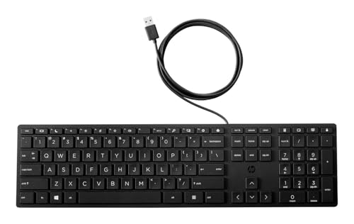 Clavier HP Wired 320K Norwegian avec frappe silencieuse et fluide