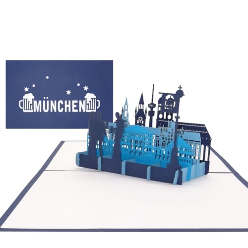 Wee Blue Coo Grußkarte: Edinburgh Skyline – 17,5 X 12,5 Cm, Auf Premium-Karton, Mit Umschlag