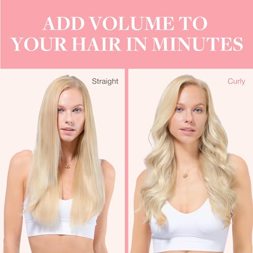 Image of GOO GOO Clip in Hair Extensions Real Human Hair, Remy Human Hair Extensions Clip ins for Women, Natural Human Hair, 18inch 120g 7Pcs, 18D /22F Dirty Blonde Highlights