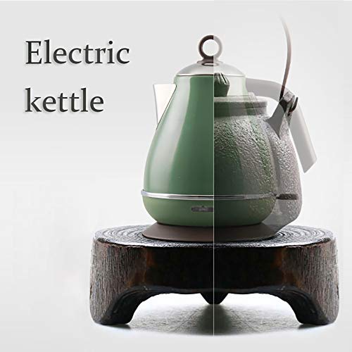Tetera eléctrica de acero inoxidable doble pared 1.7L miniatura 6