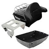 HUILI-JPHOME キング トランク レスト ソロマウントラック セット ハーレー ツーリング 2014-2025 対応