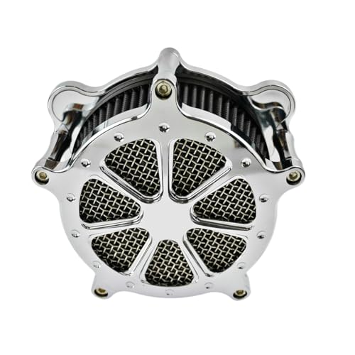 HDBUBALUS Motorcycle Air Cleaner Gray Intake Air Filter Fit For Harley Touring Trike 2008-2016
