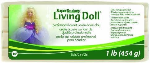 Super Sculpey Living Doll Clay - 454 g, Light