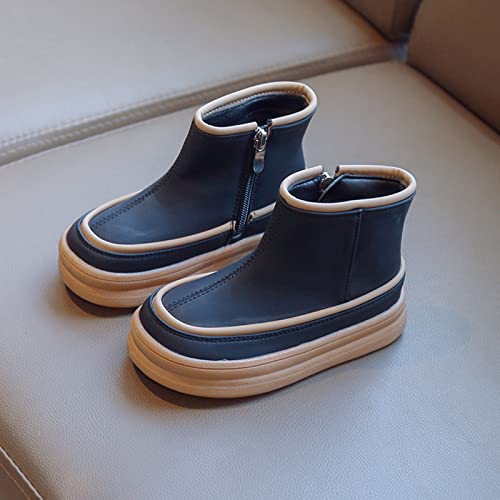 Fashiona Winter Children Boots For Boys And Girls Non Slip Thick Soles Flat Bottoms Round Toe Solid Shoes for Babies2