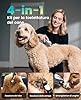 oneisall 4 in 1 Tosatrice per cani con pelo folto/denso, silenziosa Tosatrice professionale/tagliaunghie/limatrice per cani di piccola e grande taglia e gatti, batteria da 4 ore