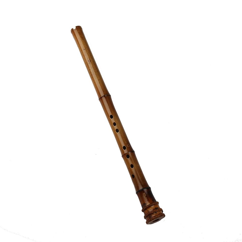 HCZKIUJY 8-Hole Bamboo Flute, A Beginner's Traditional Wind Instrument,smoked color,#G (smoked color #F)