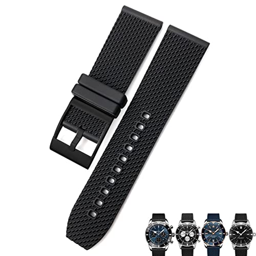 Correa de reloj de goma natural de 22 mm para Avenger