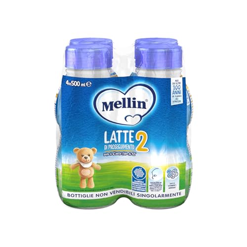 Mellin Latte Liquido Di Proseguimento, 4 X 500Ml