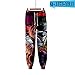 Produktbild HenShiXin Damen 3D-Digitaldruck Und Füße Gerade Jeans for Männer Und Frauen (Color : J, Size : L)