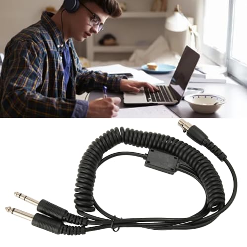 Mini adaptador de auriculares Mini XLR a doble enchufe GA miniatura 7
